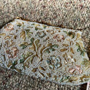 Beaded evening clutch